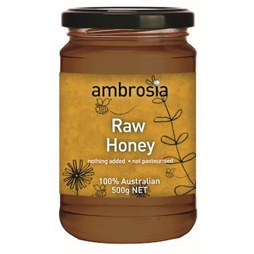 Ambrosia - Honey Raw (glass) 500g