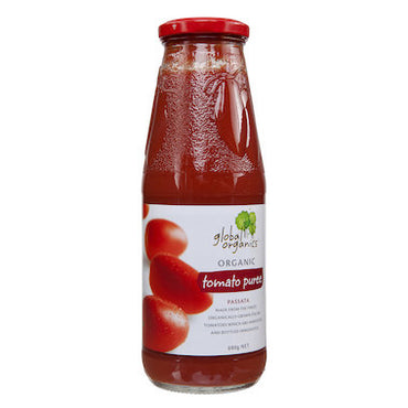 Global Organics - Tomato Passata / Puree  Organic (glass) 680g
