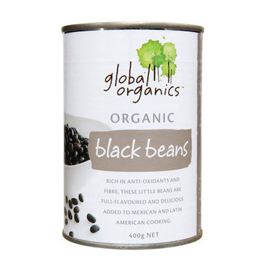 Global Organics - Black Beans Organic (canned) 400g