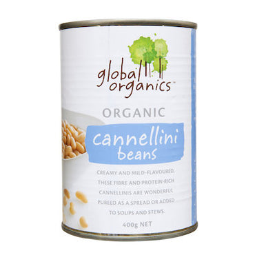 Global Organics - Cannellini Beans Organic (canned) 400g