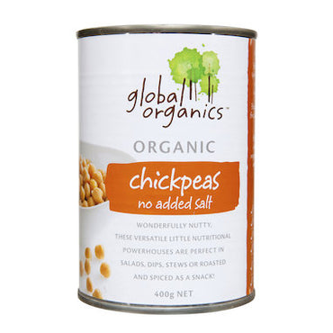 Global Organics - Chickpeas No Added Salt Organic (canned) 400g