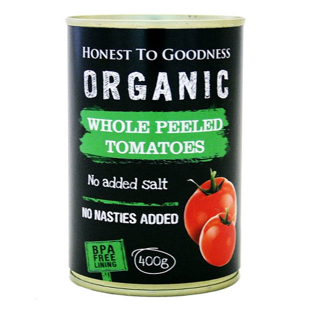 Honest To Goodness - Tomato Whole Peeled Organic (canned BPA Free) 400g
