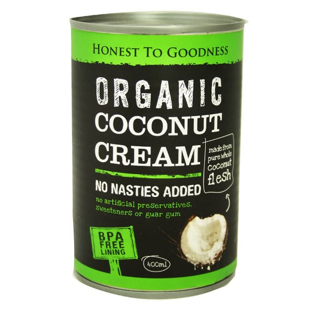 Honest To Goodness - Coconut Cream Organic (canned BPA Free) 100ml, Honest To Goodness