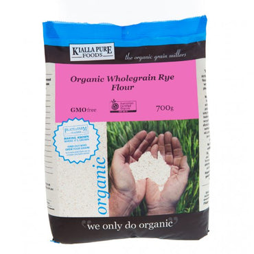Kialla Pure Foods - Flour W/Grain Rye Organic 700g