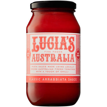 Lucia's Fine Foods Australia - Tomato Sauce Arrabbiata 490g