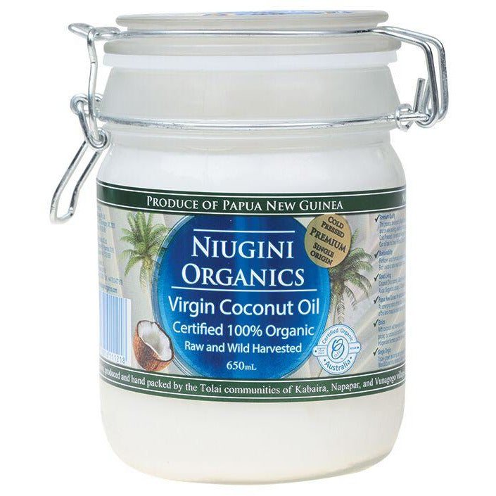 Niugini Organics - Coconut Oil Raw Virgin Organic 650ml