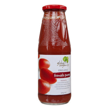 Global Organics - Tomato Passata / Puree  Organic (glass) 680g